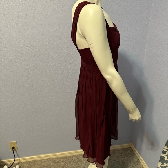 Jenny Yoo Collection Silk Sweetheart Neckline Chiffon Maxi Dress - Picture 3 of 6